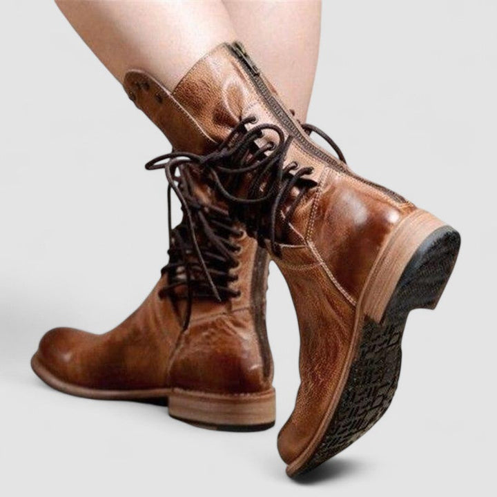 Women's Vintage Lace-Up Ankle Boots