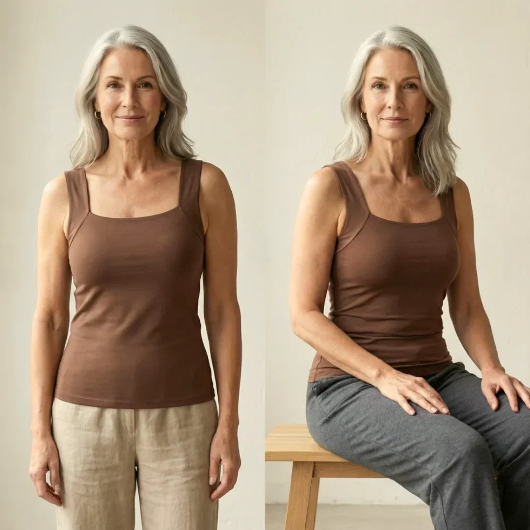 Tank Top with Built-In Comfort Bra