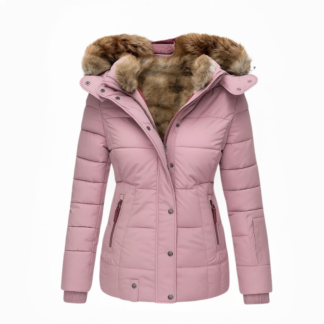 Women's Warm Hooded Quilted Coat