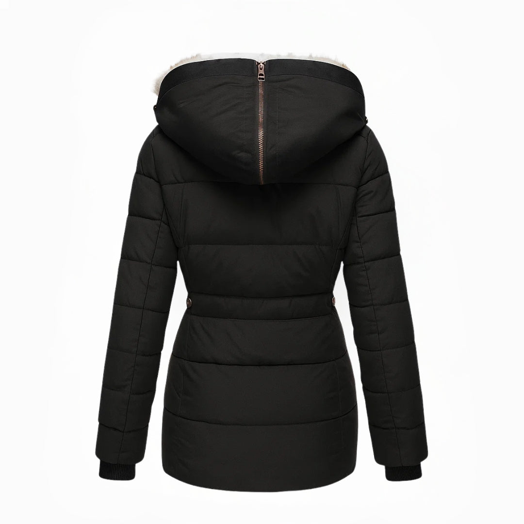 Women's Warm Hooded Quilted Coat