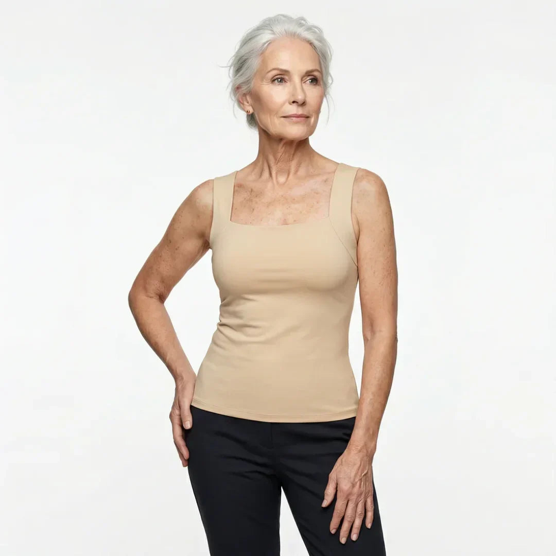 Tank Top with Built-In Comfort Bra