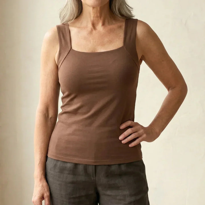 Tank Top with Built-In Comfort Bra