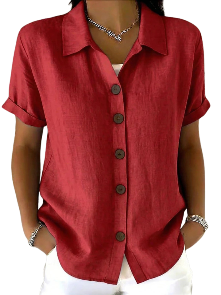 Women's Casual Short Sleeve Shirt