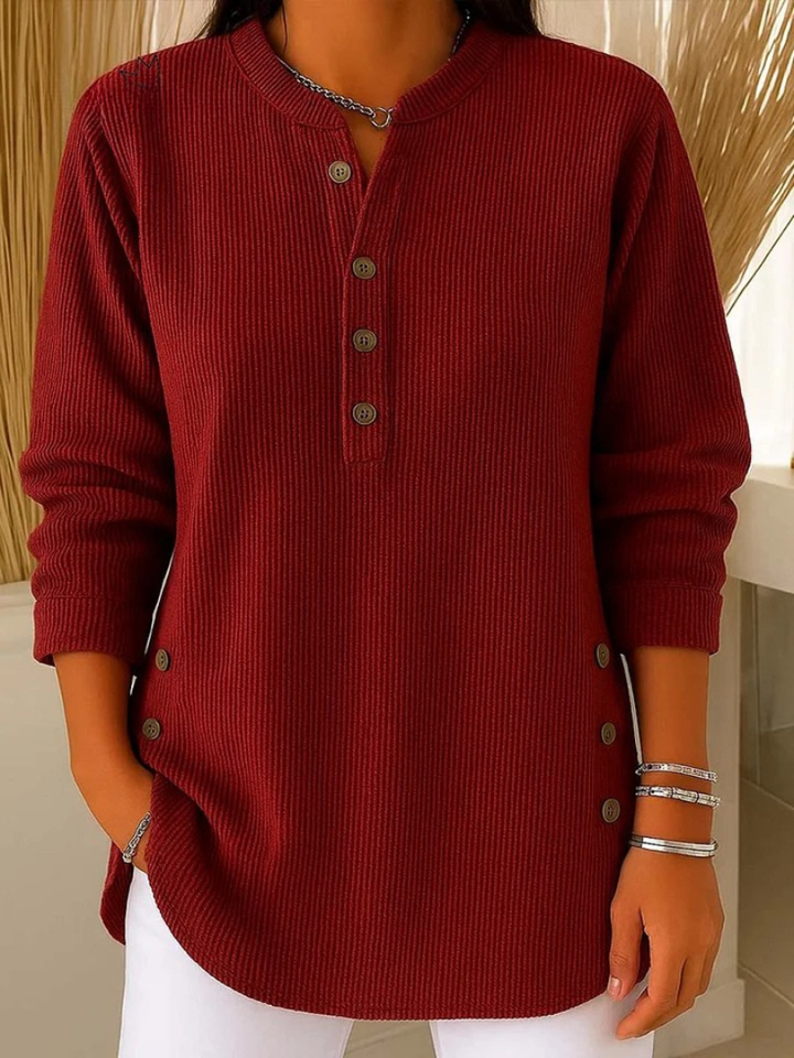 Women's Button Henley Tunic