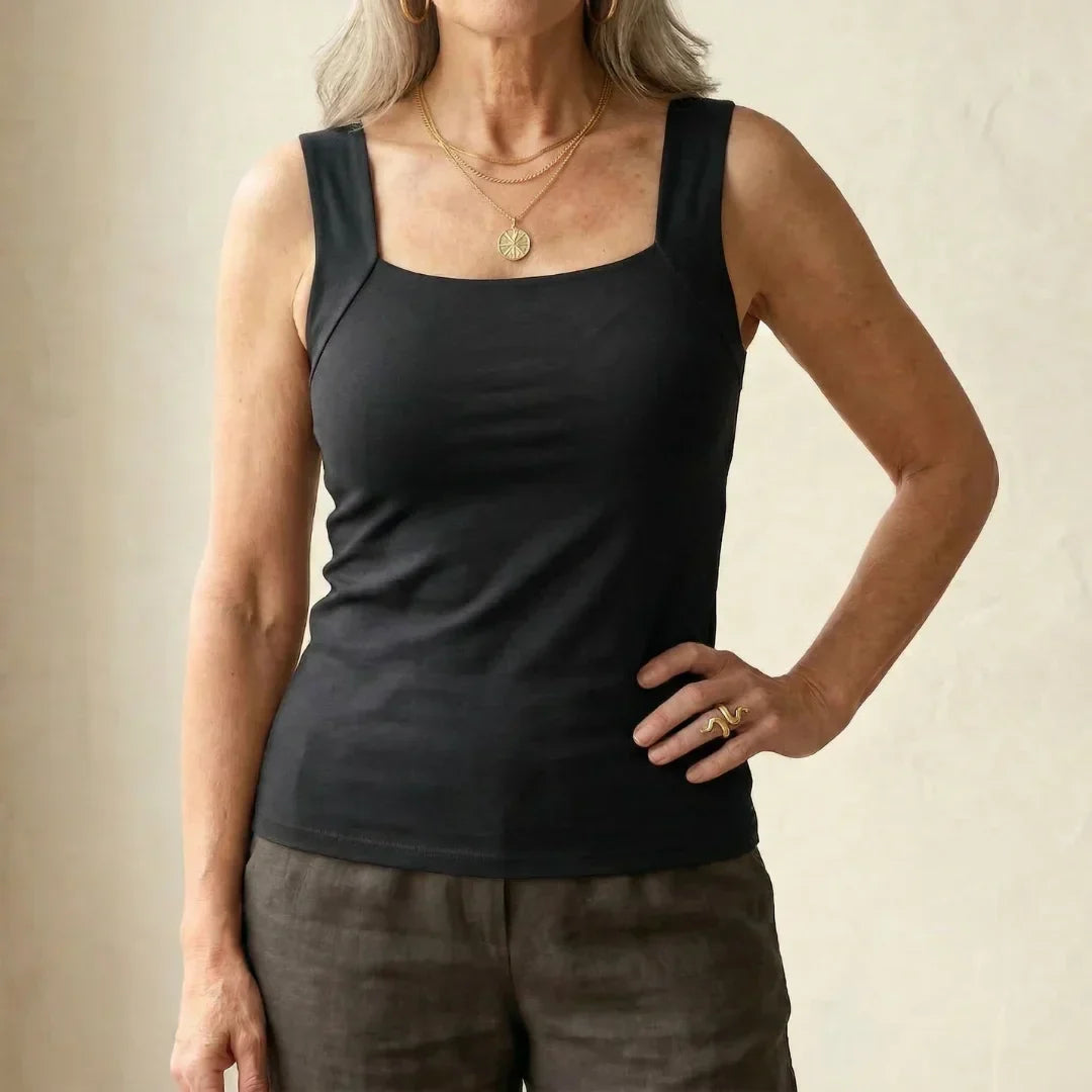 Tank Top with Built-In Comfort Bra