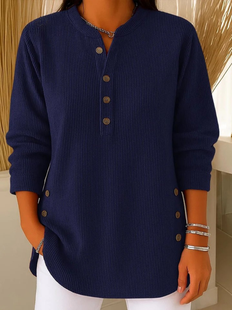 Women's Button Henley Tunic