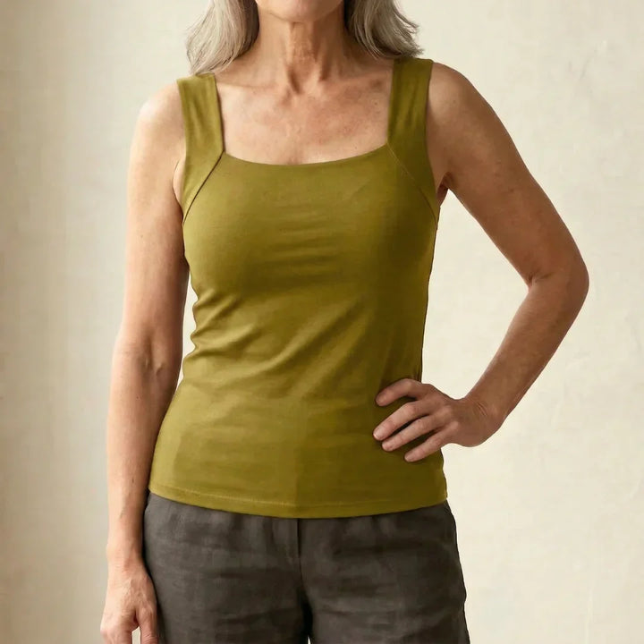 Tank Top with Built-In Comfort Bra