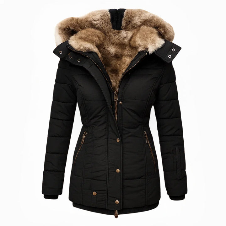 Women's Warm Hooded Quilted Coat