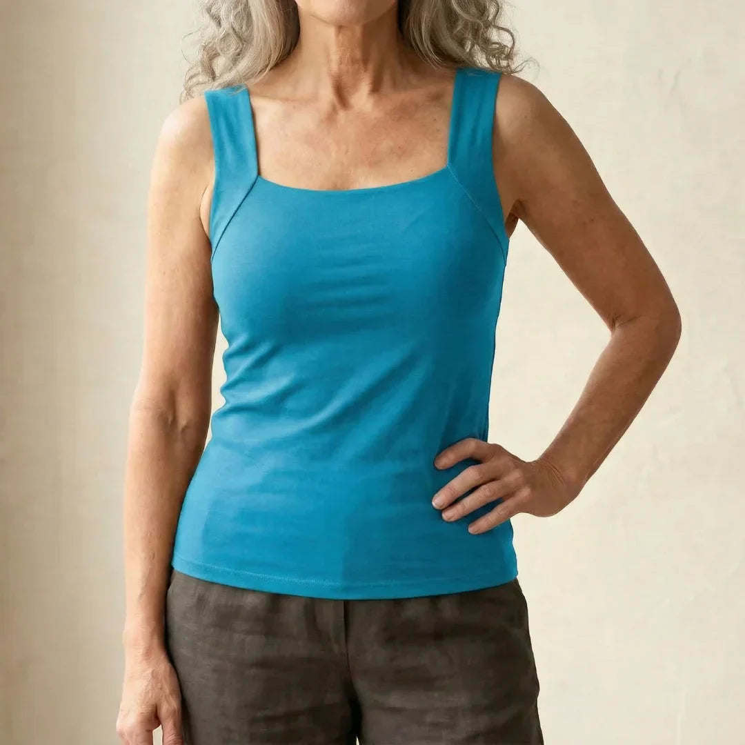Tank Top with Built-In Comfort Bra