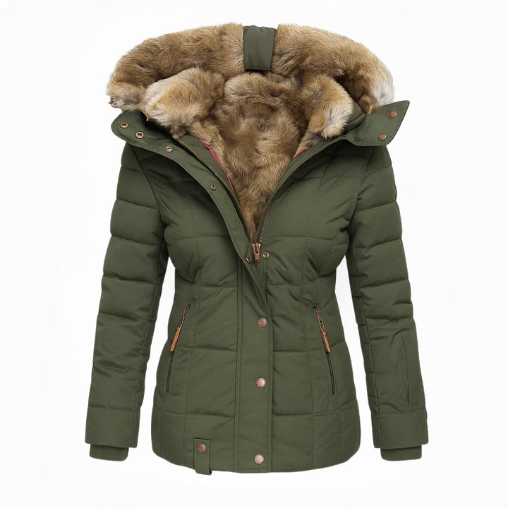Women's Warm Hooded Quilted Coat