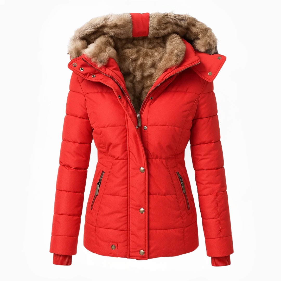 Women's Warm Hooded Quilted Coat