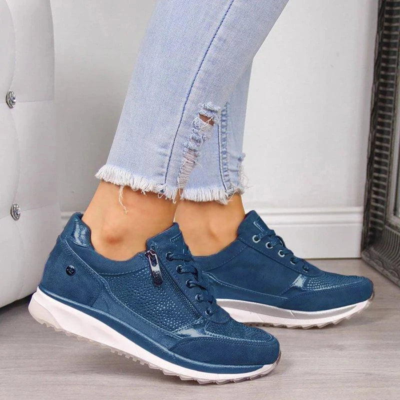 Women's Comfortable Casual Zip Shoes