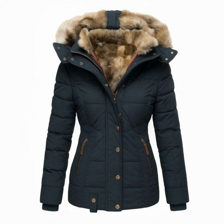 Women's Warm Hooded Quilted Coat