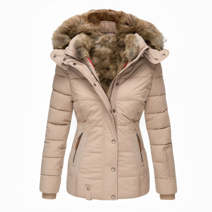 Women's Warm Hooded Quilted Coat