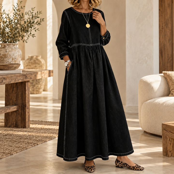 Women's Vintage Maxi Dress