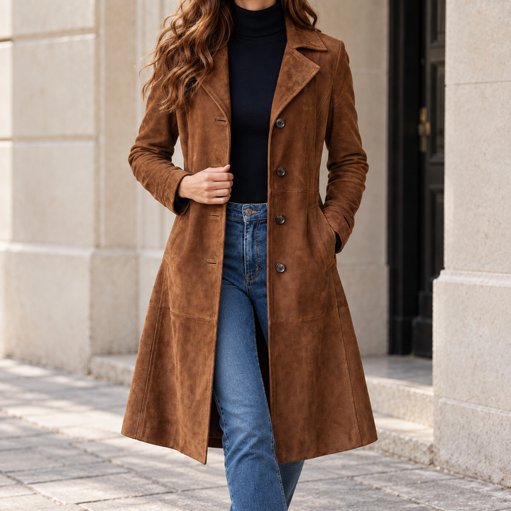 Vintage-Look Long Coat