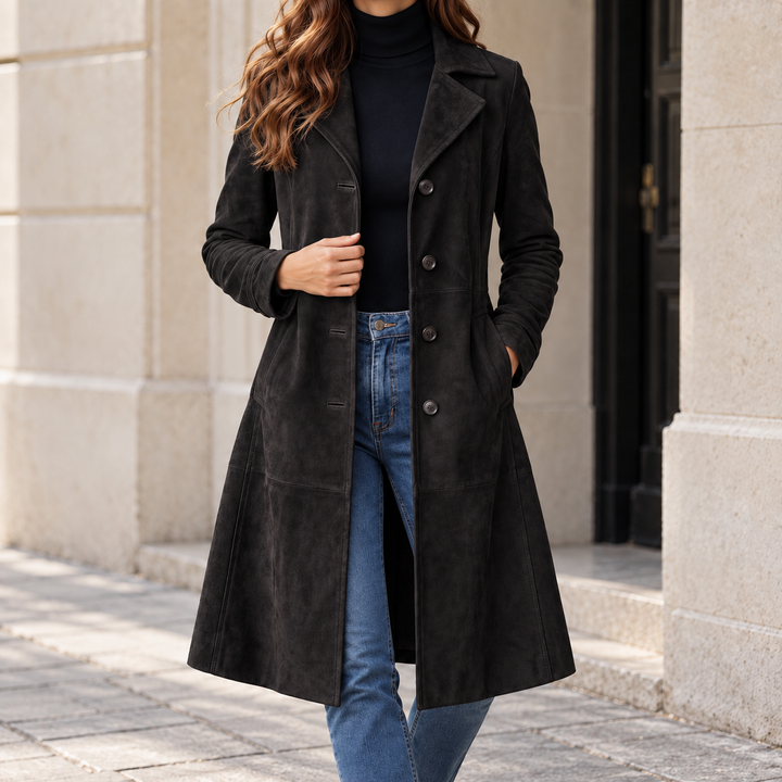 Vintage-Look Long Coat