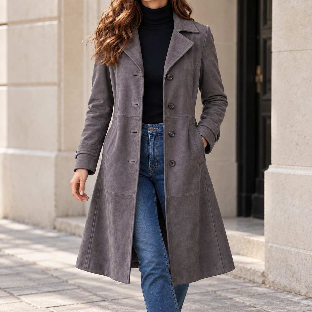 Vintage-Look Long Coat