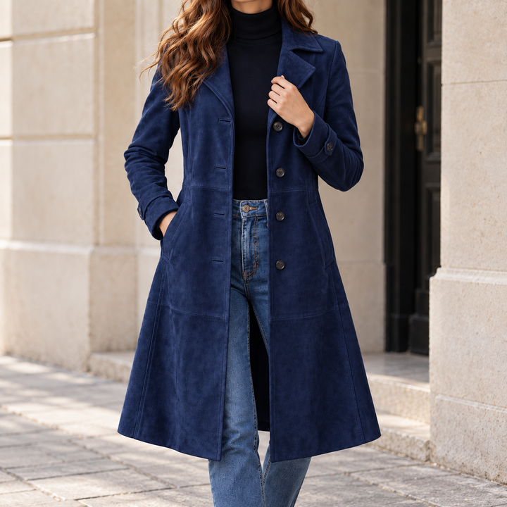 Vintage-Look Long Coat