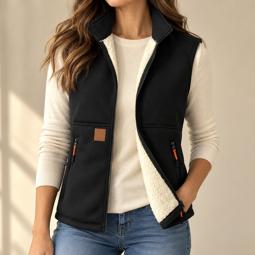Plush-Lined Winter Vest