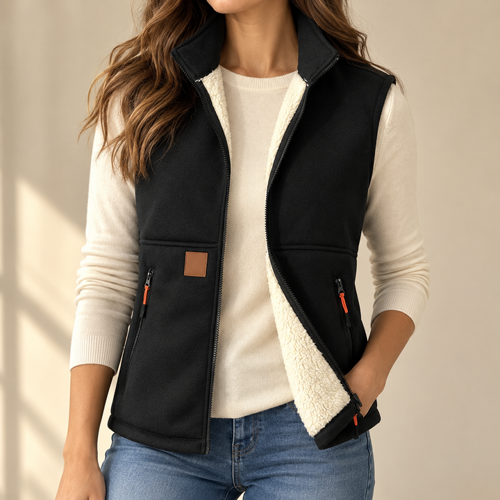Plush-Lined Winter Vest