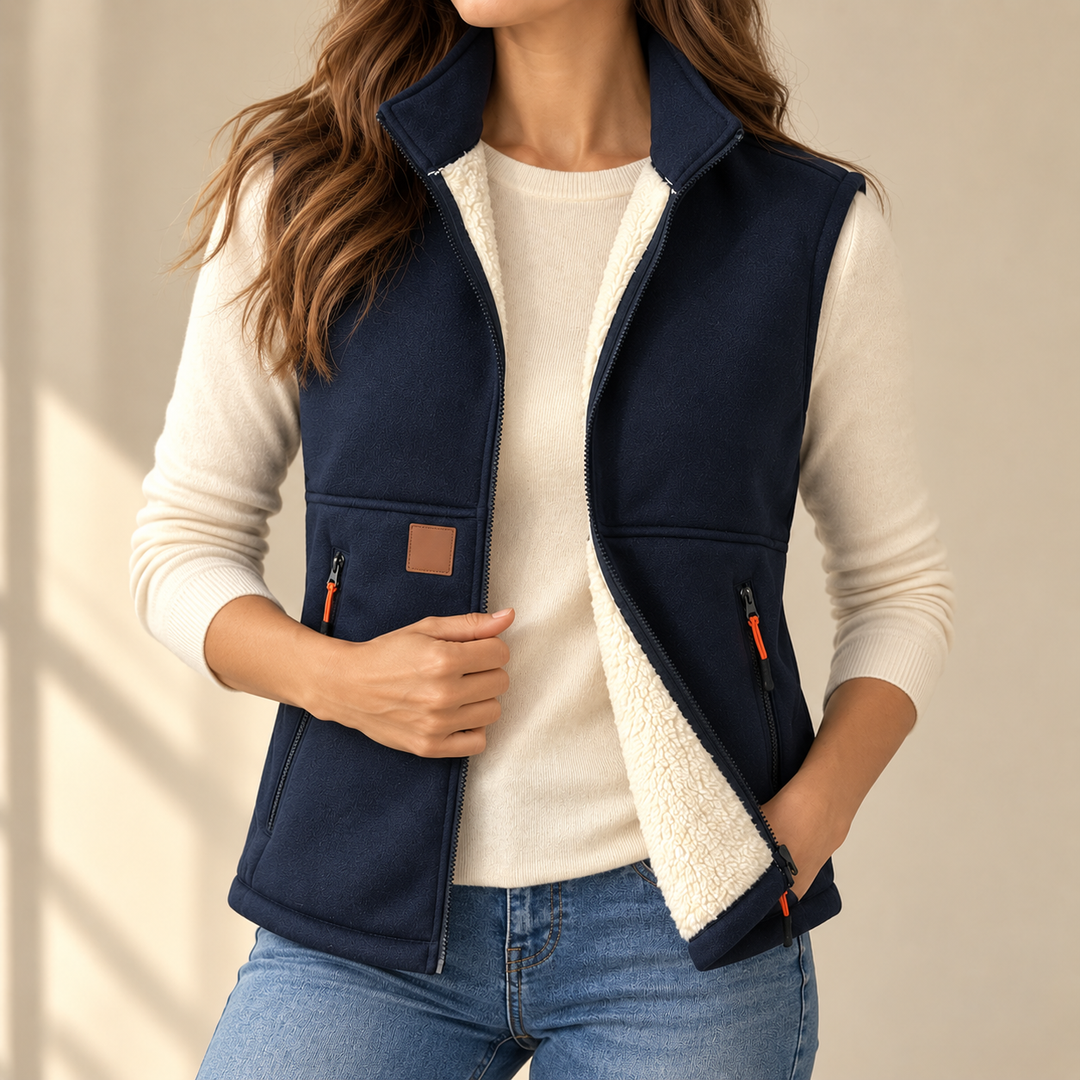 Plush-Lined Winter Vest
