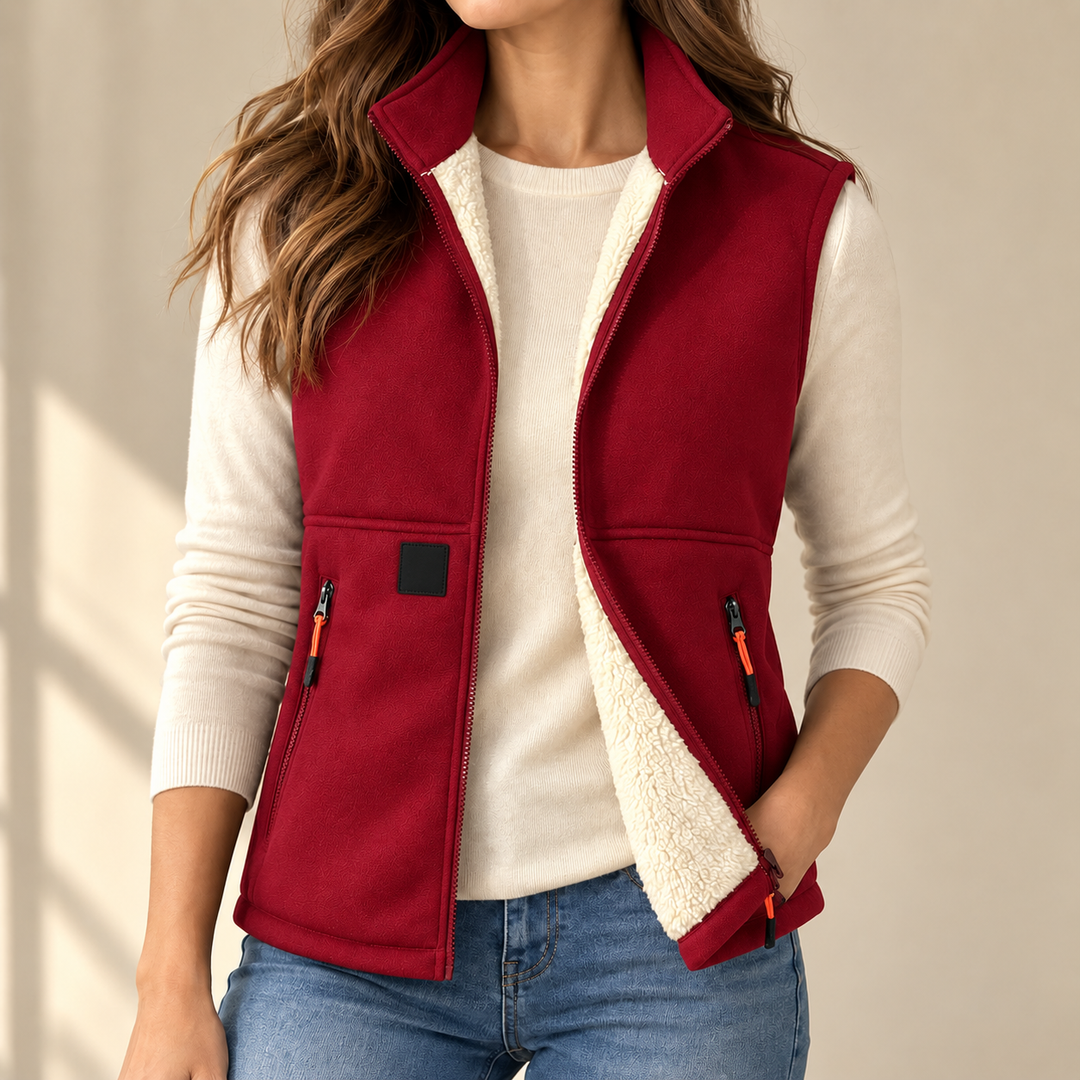 Plush-Lined Winter Vest
