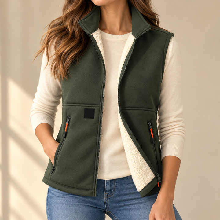 Plush-Lined Winter Vest