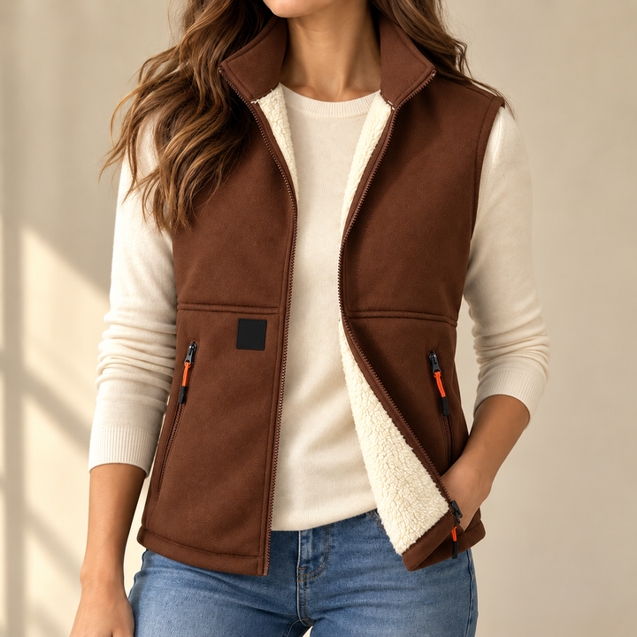 Plush-Lined Winter Vest