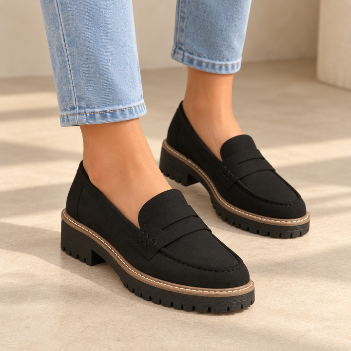 Women's Chunky Platform Penny Loafers