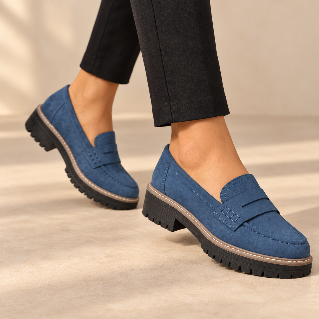 Women's Chunky Platform Penny Loafers
