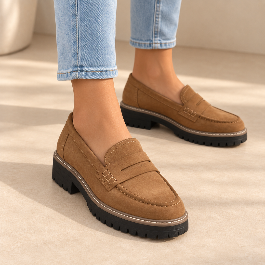 Women's Chunky Platform Penny Loafers