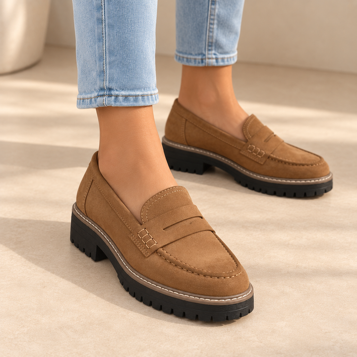 Women's Chunky Platform Penny Loafers