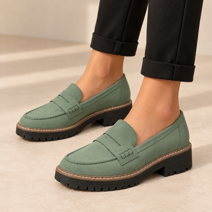 Women's Chunky Platform Penny Loafers