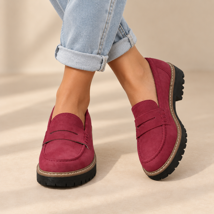 Women's Chunky Platform Penny Loafers