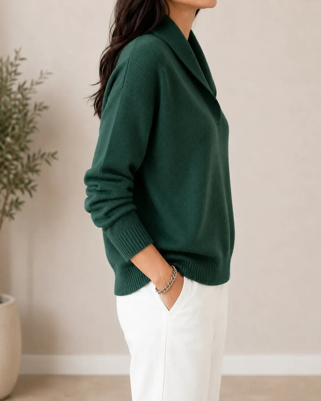 Women's Soft V-Neck Sweater