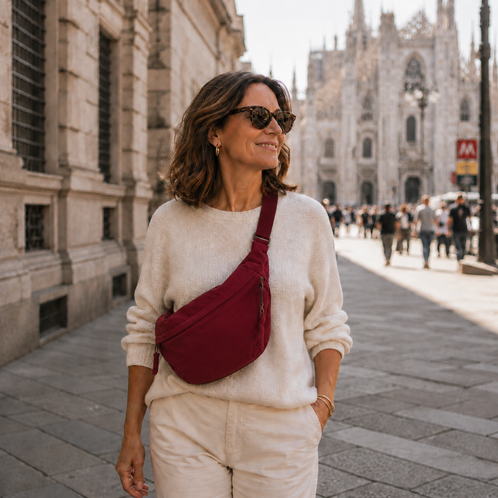 Elegant Shoulder Bag – Burgundy
