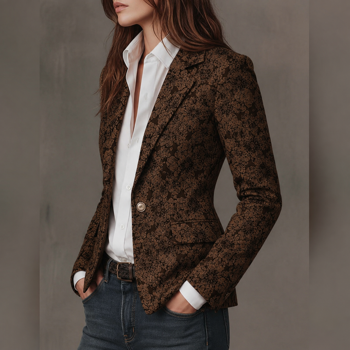 Women's Tailored Jacquard Blazer