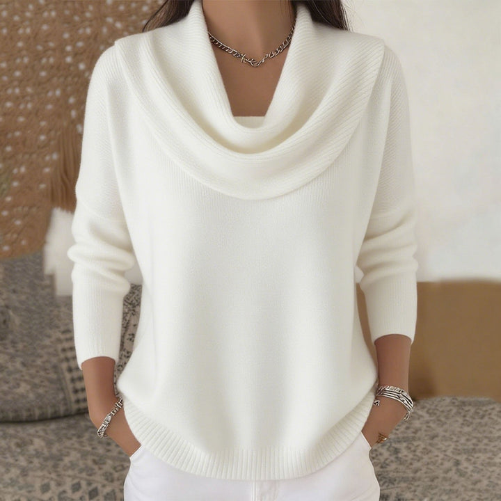 Women's Cowl Neck Long Sleeve Sweater