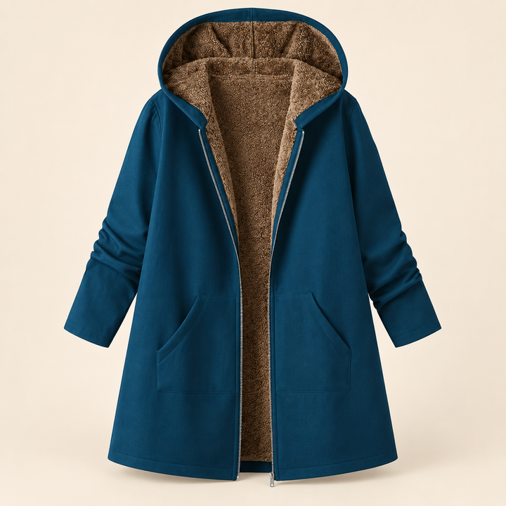 Women's Cozy Teddy-Lined Hooded Coat