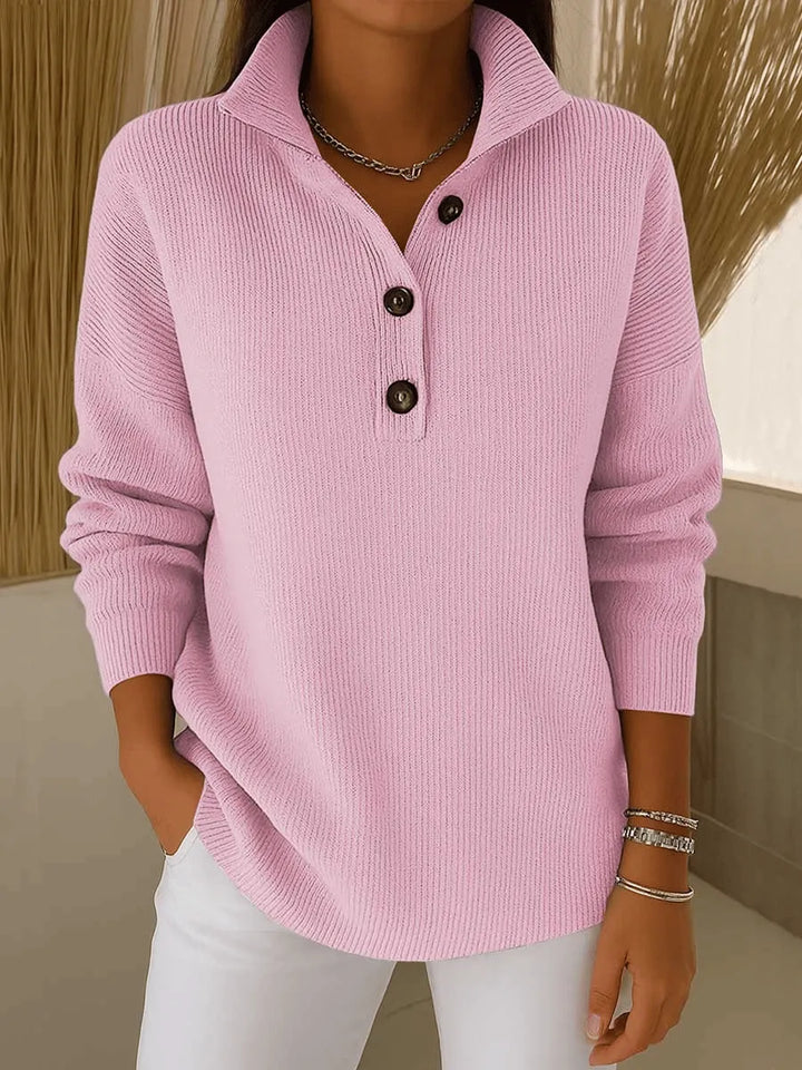 Women's Fine Knit V-Neck Sweater