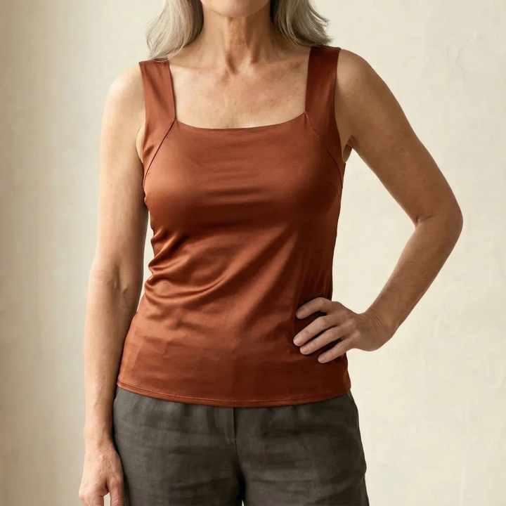 Tank Top with Built-In Comfort Bra