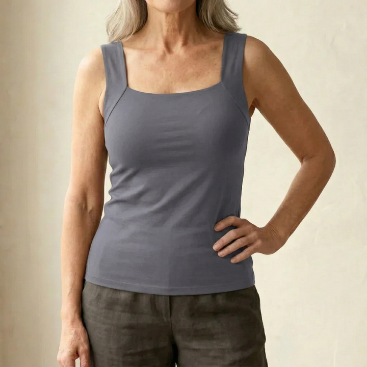 Tank Top with Built-In Comfort Bra