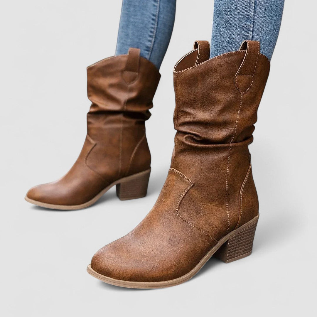 Women's Heeled Slouch Boots