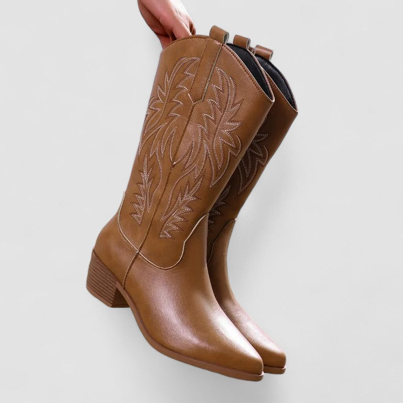 Women's Embroidered Classic Cowboy Boots