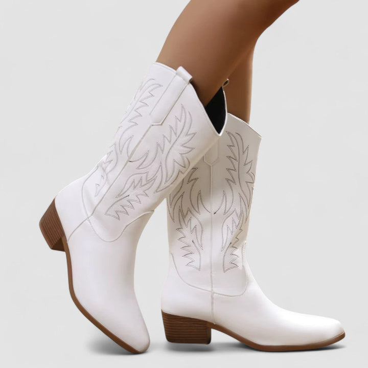 Women's Embroidered Classic Cowboy Boots