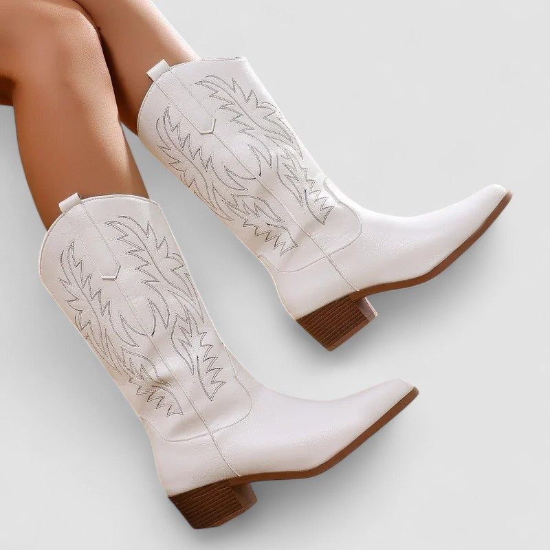 Women's Embroidered Classic Cowboy Boots