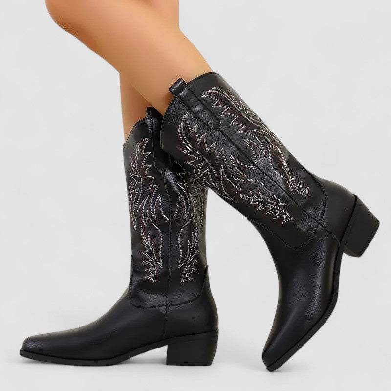 Women's Embroidered Classic Cowboy Boots