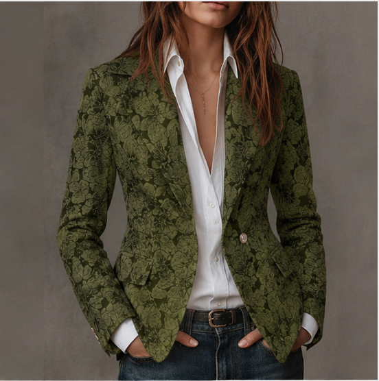 Women's Tailored Jacquard Blazer