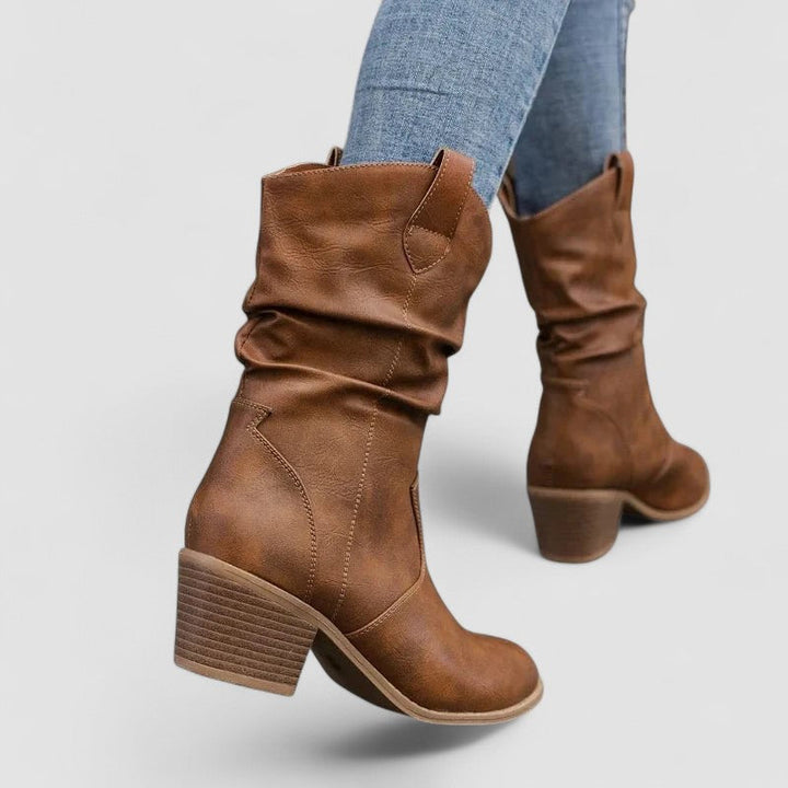 Women's Heeled Slouch Boots